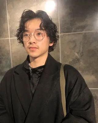 パーマ ヘアアレンジ メンズ ainico+所属・メンズ特化✂️栗原 侑也のヘアスタイル