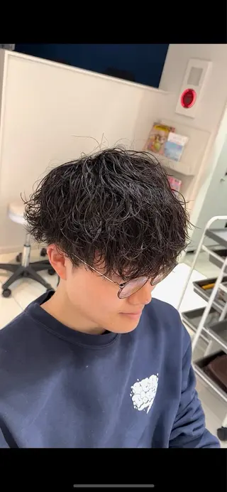 パーマ メンズ 新潟メンズパーマ⚽️ 髙井　陽のヘアスタイル