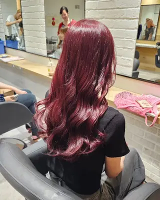 ロング Ayu🐾縮毛矯正/ ブリーチ無しカラーのヘアスタイル