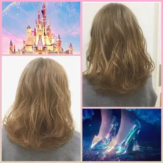 ミディアム セミロング カラー 代表🎀 ふわモテ愛 され髪🩷yumiのヘアスタイル