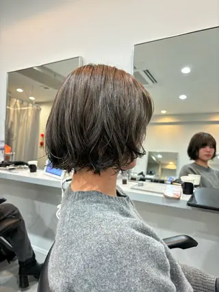 ミディアム カラー 暖色カラー🍓 sachi🤍のヘアスタイル