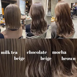 セミロング カラー Ms.CHARM所属・透明感カラー🌿 グレージュ🐺陽介のヘアスタイル