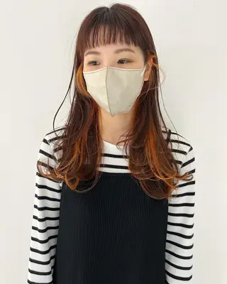 ロング Una並木坂　透明感カラー&髪質改善&韓国ヘア所属・モテ髪美容師♡ ひなたのヘアスタイル