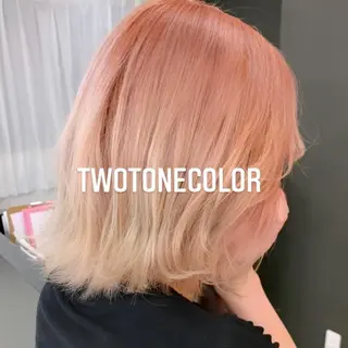 ショート カラー エクステ🩵ブリーチ 韓国ヘア🩵KAEのヘアスタイル