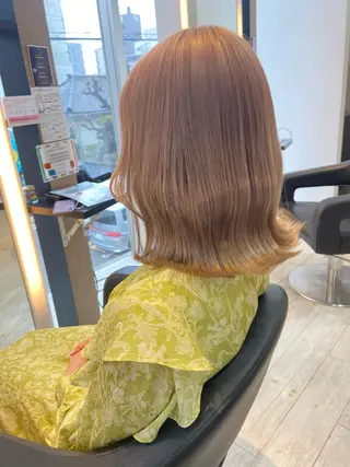 カラー 鈴木直之/ハイトーン /ボブ/美髪矯正のヘアスタイル