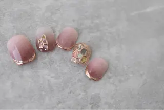 ショート カラー ネイル Aayley(アイリー)Salon所属・Aayley アイリ―サロンのネイルデザイン