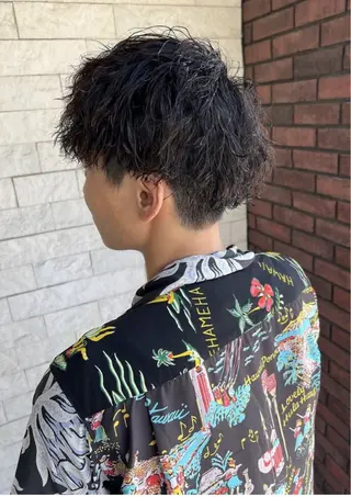 パーマ メンズ 森田稔將 メンズ特化美容師のヘアスタイル
