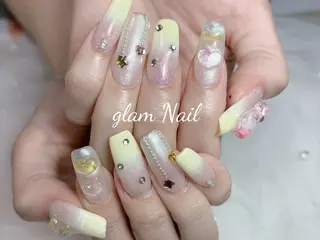 ネイル エツメ💅 長さだし🎀デザインのネイルデザイン