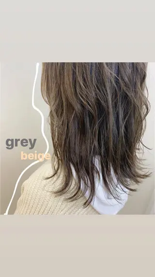 ミディアム カラー ヘアアレンジ yuka .のヘアスタイル