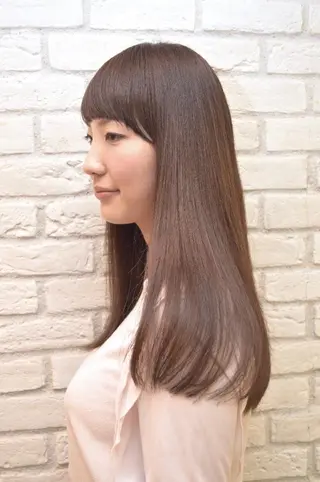 ロング カラー パーマ 川崎 敏智のヘアスタイル