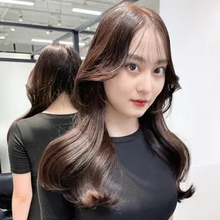ロング 韓国レイヤーカット 髪質改善▫️水野有真のヘアスタイル