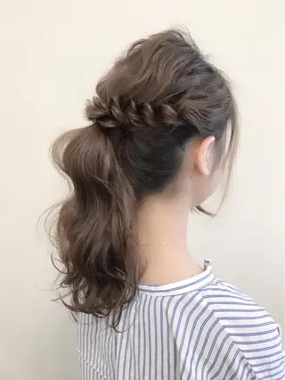 ロング ヘアアレンジ 沢田 瞳のヘアスタイル