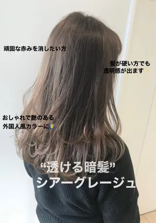 セミロング カラー 美髪/カラー 美容院🌈渡辺隼也のヘアスタイル