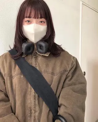 ミディアム 韓国風レイヤー/新潟 /小新/愛咲🎀のヘアスタイル