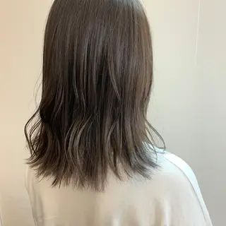 セミロング 艶髪color💎髪 質改善ストレート大吉のヘアスタイル