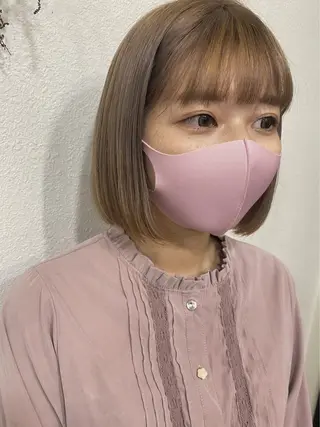 ミディアム カラー chambre シャンブルのヘアスタイル