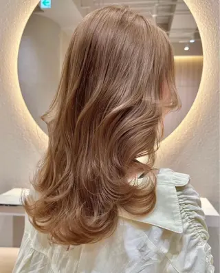 ロング カラー 脱白髪染め/ 髪質改善/ハクのヘアスタイル