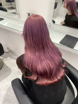 ロング カラー 似合わせハイトーン♡ みつきのヘアスタイル