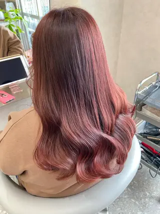 ロング カラー 新宿/韓国ヘア 中明度カラー/かやのヘアスタイル