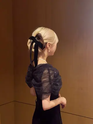 ロング ヘアアレンジ 顔周り/透明感/銀座 🩵りのせのヘアスタイル