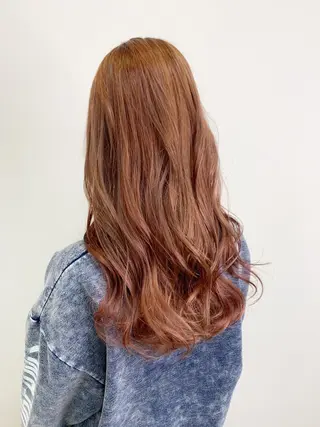 セミロング レイヤー×縮毛矯正 深見 拓のヘアスタイル