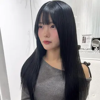 ロング カラー Parve Mix 森 美遥🇰🇷🩶のヘアスタイル