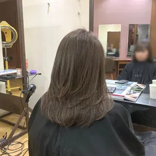 ミディアム カラー 韓国レイヤーカット★ 小林大樹のヘアスタイル