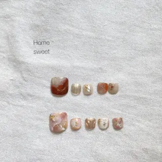 ネイル ショートネイル. Home sweetのネイルデザイン