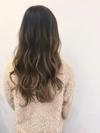 ミディアム セミロング ロング カラー シールエクステ⭐️ オオミタクヤのヘアスタイル