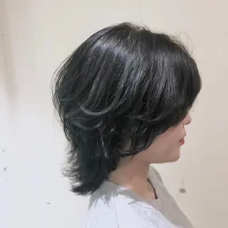ミディアム カラー パーマ ヘアアレンジ 【ツヤ髪美容師】 ツダケイスケのヘアスタイル