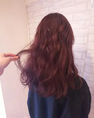 ロング カラー JIL BLAN 京都所属・RU RIのヘアスタイル