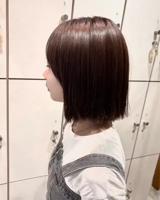 ショート カラー ボブ/ショート/金田 夏葵のヘアスタイル