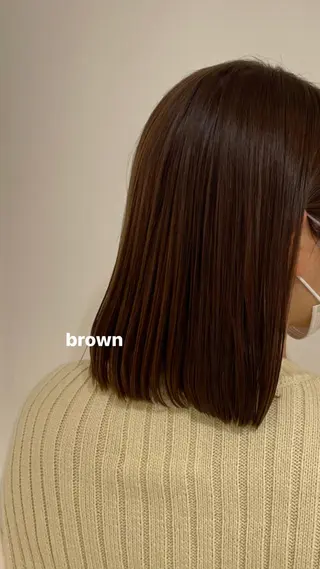 ミディアム カラー noa ☪︎のヘアスタイル