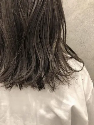 ミディアム カラー Miku /ブリーチ/ボブのヘアスタイル