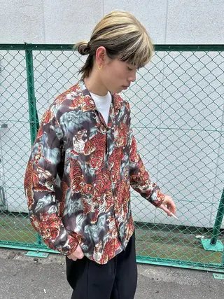 セミロング カラー 西原 大智のヘアスタイル