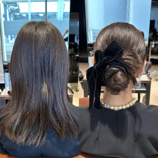 ミディアム カラー ヘアアレンジ 髙木美緒🌿 レイヤー/アレンジのヘアスタイル