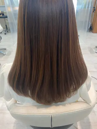 ロング パーマ ベージュ/インナー カラー🤍Rieのヘアスタイル