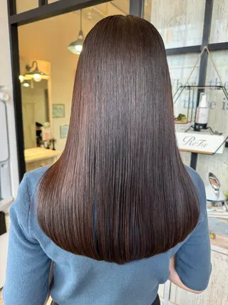 ロング 髪質改善/美髪縮毛 ☘️大人ショートのヘアスタイル