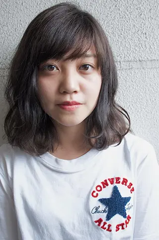 ミディアム カラー 福岡美髪研究所Knops所属・古川 凌羽のヘアスタイル