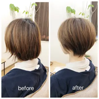 ショート カラー nest  のヘアスタイル