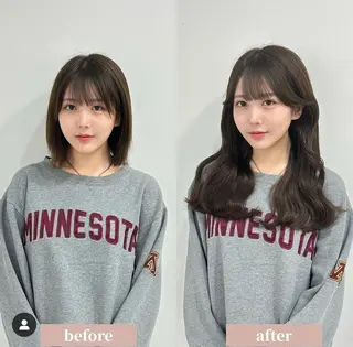 ミディアム カラーとエクステ 🌟エクステのヘアスタイル