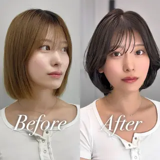 ミディアム タンバルモリ/ タッセルボブ/神山のヘアスタイル