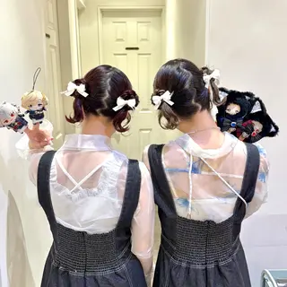 ヘアアレンジ ハイトーンカラー/ 長さだし🐇きょうかのヘアスタイル