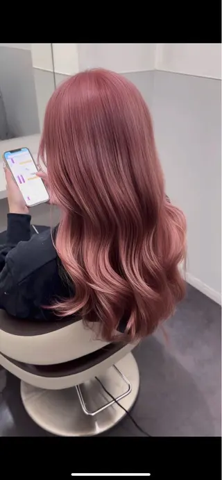 ロング カラー 🦋レイヤーカット ミドリカワ🦋のヘアスタイル