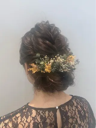 ヘアアレンジ 似合わせ艶髪カラー ❤️ハダユミのヘアスタイル