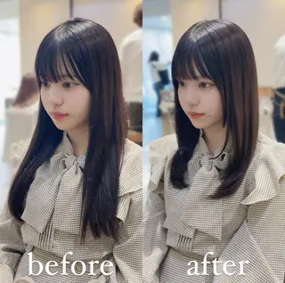ミディアム 大人可愛い透明感🌟 小顔・韓国髪🌟野中のヘアスタイル