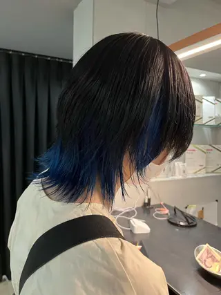 ミディアム カラー パーマ/縮毛矯正 揚村武斗のヘアスタイル