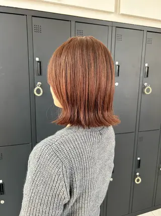 ミディアム ダブルカラー/韓国 ヘア/さわのあかねのヘアスタイル