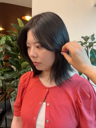 ショート カラー Garland 表参道所属・ミディアムレイヤー/ 艶カラー🎀 emiのヘアスタイル