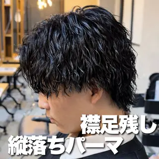 ミディアム パーマ メンズ メンズパーマ/ メッシュ😎タクミのヘアスタイル